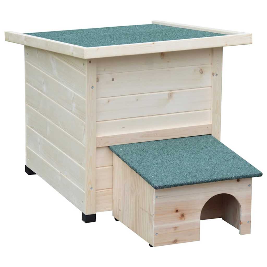 @pet Igelhaus XL 53x65x52cm Holz Weiß