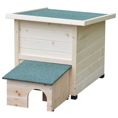 @pet Igelhaus XL 53x65x52cm Holz Weiß