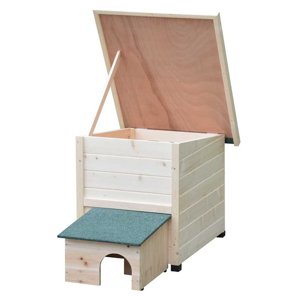 @pet Igelhaus XL 53x65x52cm Holz Weiß