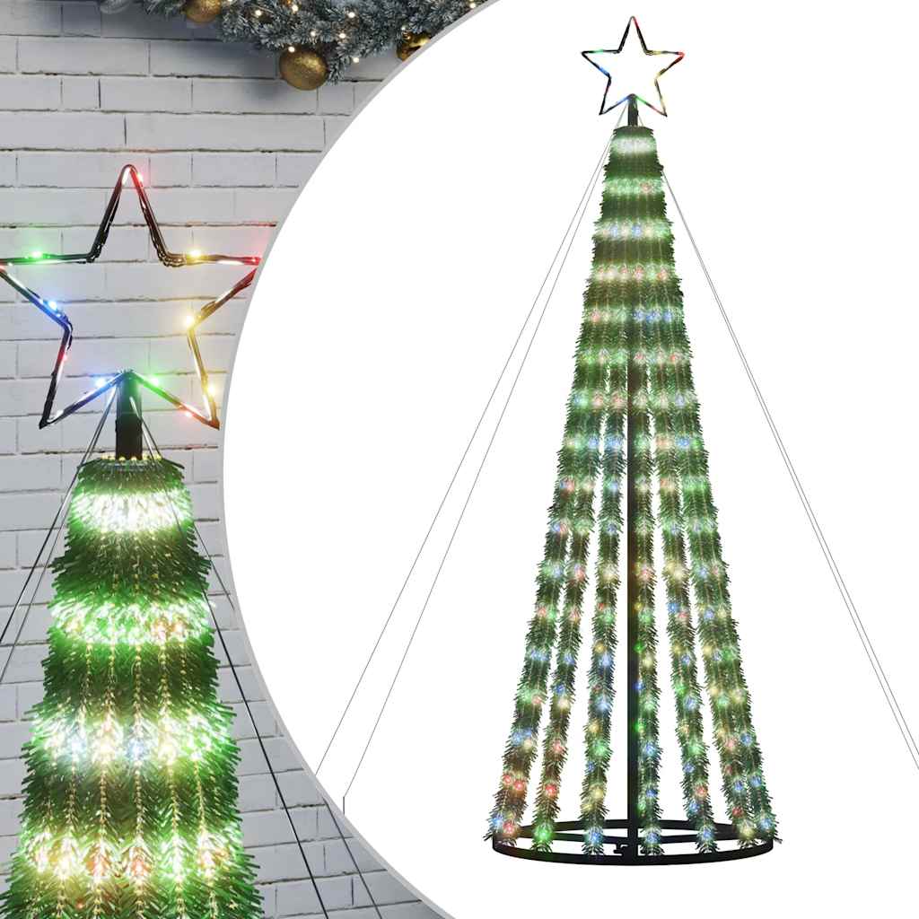 LED Weihnachtsbaum 275 LEDs Mehrfarbig 180 cm