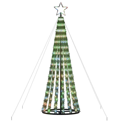 LED Weihnachtsbaum 275 LEDs Mehrfarbig 180 cm