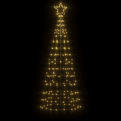 LED-Weihnachtsbaum mit Erdspießen 220 LEDs Warmweiß 180 cm