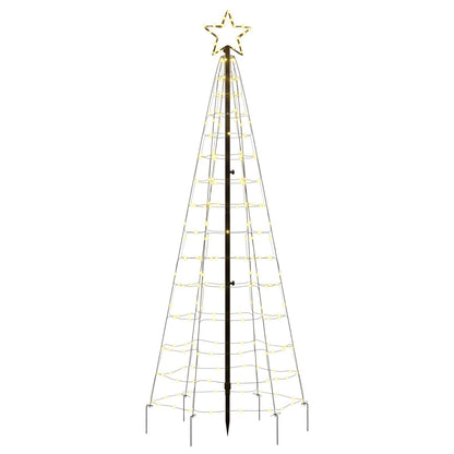 LED-Weihnachtsbaum mit Erdspießen 220 LEDs Warmweiß 180 cm