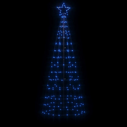 LED-Weihnachtsbaum mit Erdspießen 220 LEDs Blau 180 cm