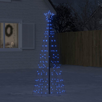 LED-Weihnachtsbaum mit Erdspießen 220 LEDs Blau 180 cm