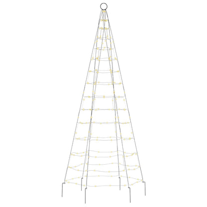 LED-Weihnachtsbaum für Fahnenmast 200 LEDs Warmweiß 180 cm