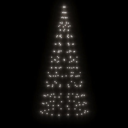 LED-Weihnachtsbaum für Fahnenmast 200 LEDs Kaltweiß 180 cm