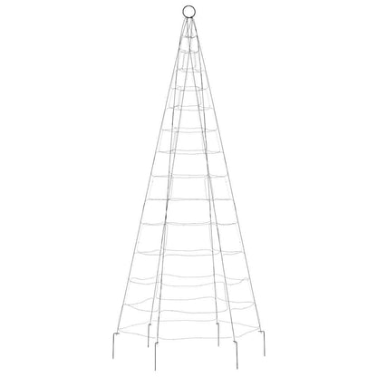 LED-Weihnachtsbaum für Fahnenmast 200 LEDs Kaltweiß 180 cm