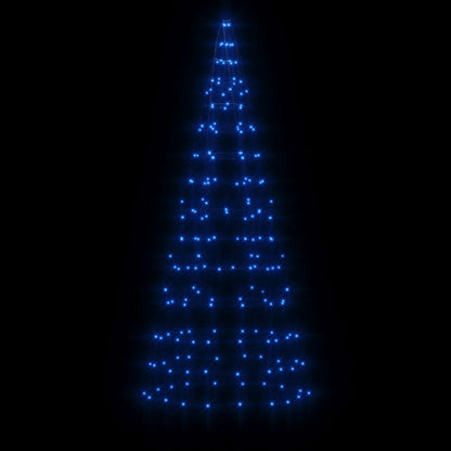 LED-Weihnachtsbaum für Fahnenmast 200 LEDs Blau 180 cm