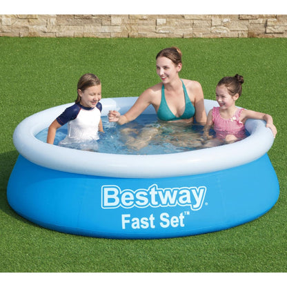 Bestway Fast Set Pool Aufblasbar Rund 183x51 cm Blau