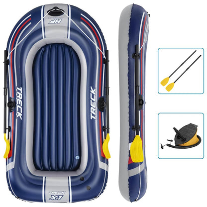 Bestway Hydro-Force Schlauchboot mit Pumpe und Rudern Blau