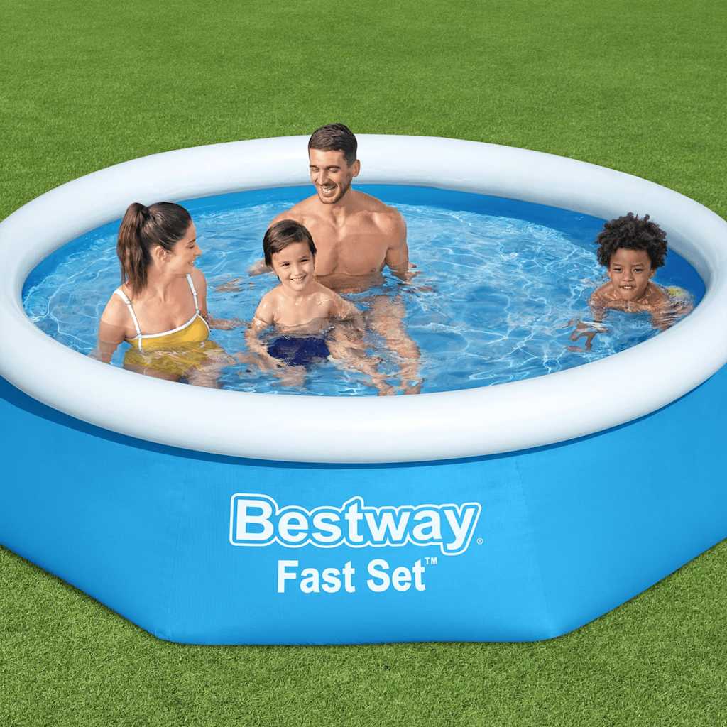 Bestway Swimmingpool Aufblasbar Rund Fast Set 244x66 cm 57265