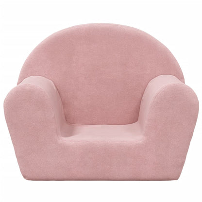 Kindersofa Rosa Weich Plüsch