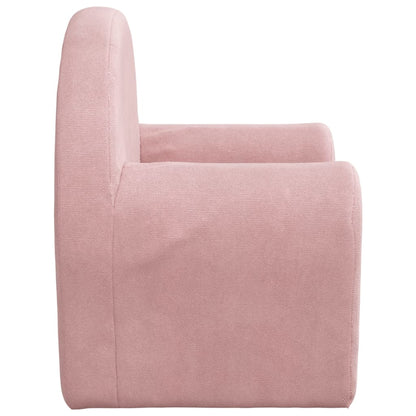 Kindersofa Rosa Weich Plüsch