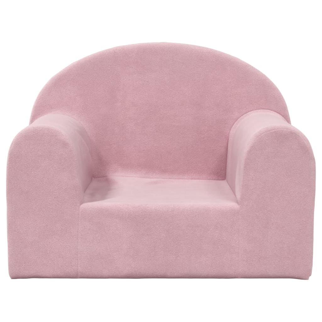 Kindersofa Rosa Weich Plüsch