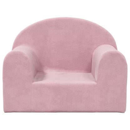 Kindersofa Rosa Weich Plüsch