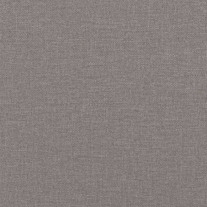 Sessel mit Hocker Taupe 60 cm Stoff