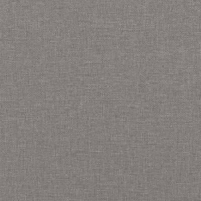 Sessel mit Hocker Taupe 60 cm Stoff