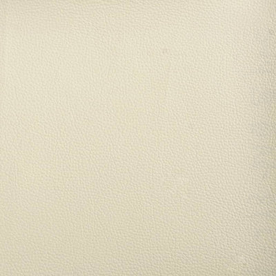 Sessel mit Hocker Creme 60 cm Kunstleder