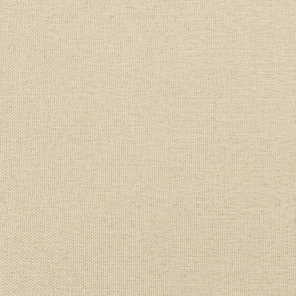 Sessel mit Hocker Creme 60 cm Stoff