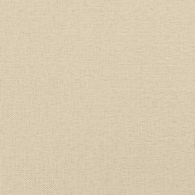 Sessel mit Hocker Creme 60 cm Stoff