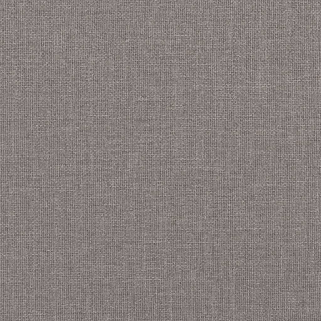 Sessel mit Hocker Taupe 60 cm Stoff