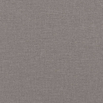 Sessel mit Hocker Taupe 60 cm Stoff