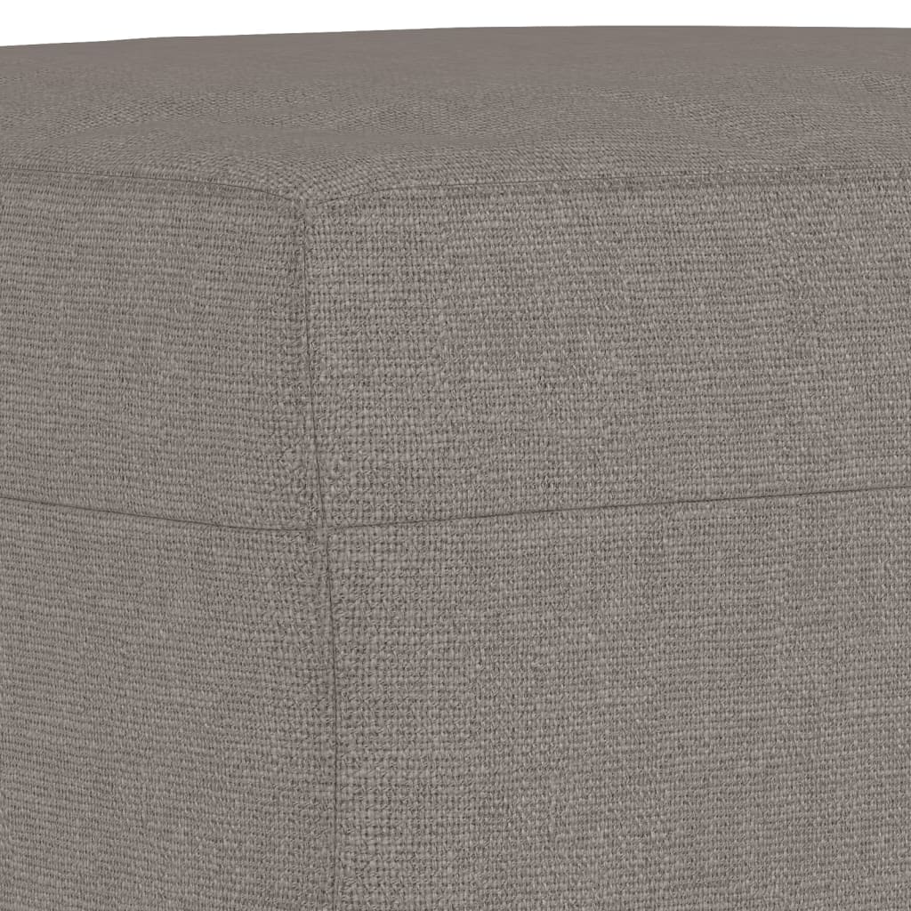 Sessel mit Hocker Taupe 60 cm Stoff