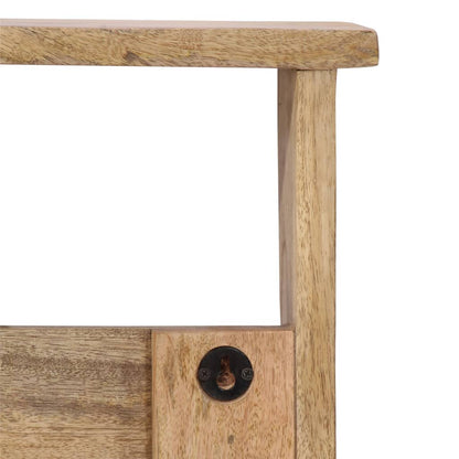 Wandgarderobe mit 4 Haken Massivholz Mango