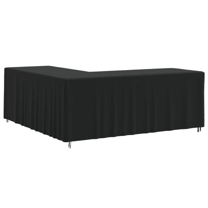 Gartensofa-Abdeckungen 2 Stk. L-Form 254x254x80 cm 420D Oxford