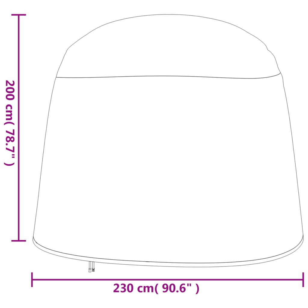 Abdeckungen Doppel-Hängesessel 2 Stk. Ø 230x200cm 420D Oxford