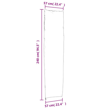 Sonnenschirm-Schutzhüllen 2 Stk. 240x57/57cm 420D Oxford-Gewebe