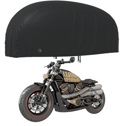 Motorrad-Abdeckungen 2 Stk. 230x95x125 cm 210D Oxford-Gewebe