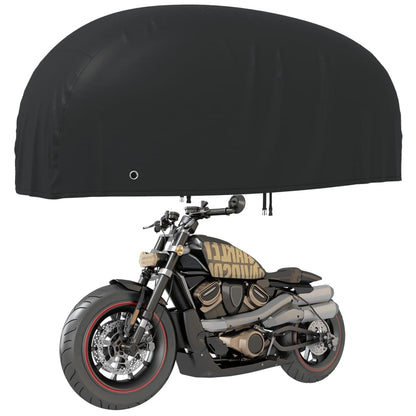 Motorrad-Abdeckungen 2 Stk. 245x105x125 cm 210D Oxford-Gewebe