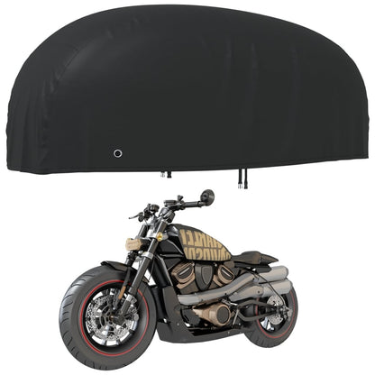 Motorrad-Abdeckungen 2 Stk. 295x110x140 cm 210D Oxford-Gewebe