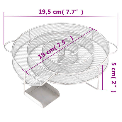 Kaltrauchgenerator Rund 19,5 cm Edelstahl