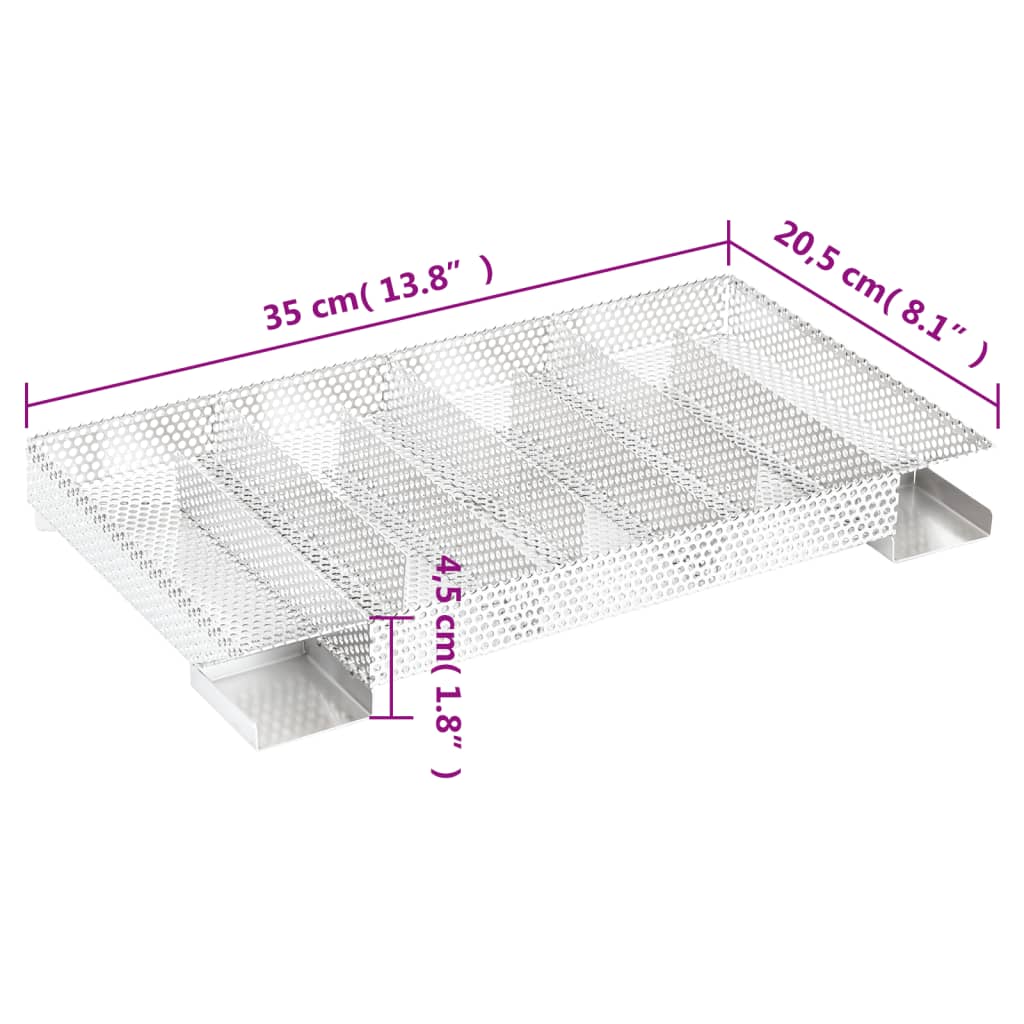 Kaltrauchgenerator 8-Kammer 35 cm Edelstahl