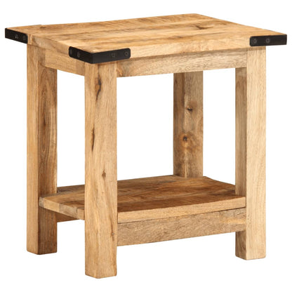 Beistelltisch 40x30x40 cm Raues Massivholz Mango