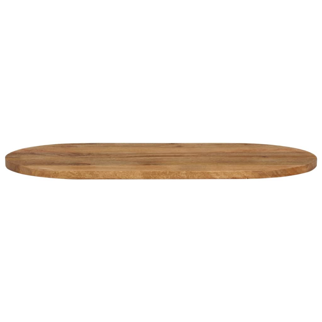 Tischplatte 110x50x3,8 cm Oval Massivholz Mango