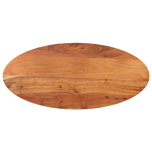 Tischplatte 100x40x2,5 cm Oval Massivholz Akazie