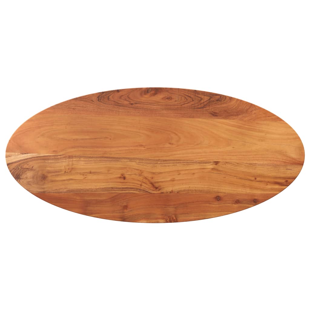 Tischplatte 100x40x2,5 cm Oval Massivholz Akazie