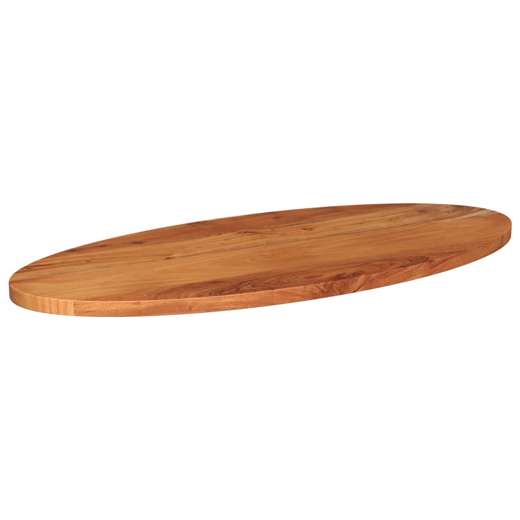 Tischplatte 110x50x2,5 cm Oval Massivholz Akazie