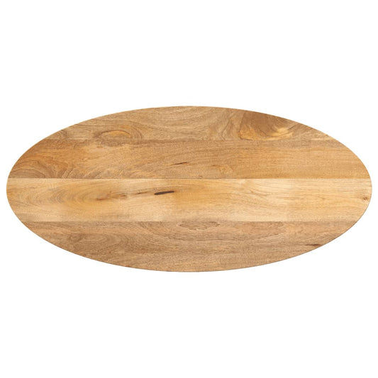 Tischplatte 90x40x2,5 cm Oval Massivholz Mango