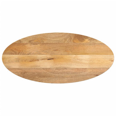 Tischplatte 100x40x2,5 cm Oval Massivholz Mango