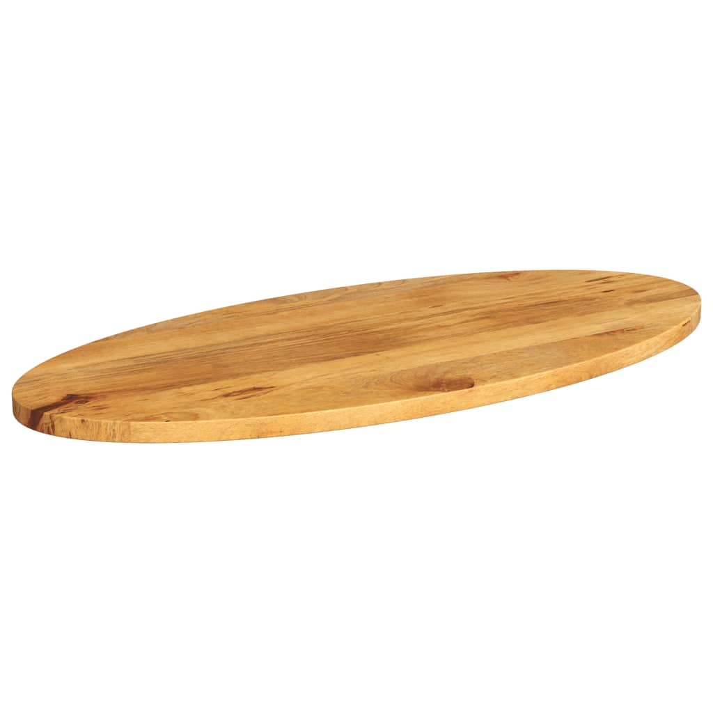 Tischplatte 100x40x2,5 cm Oval Massivholz Mango