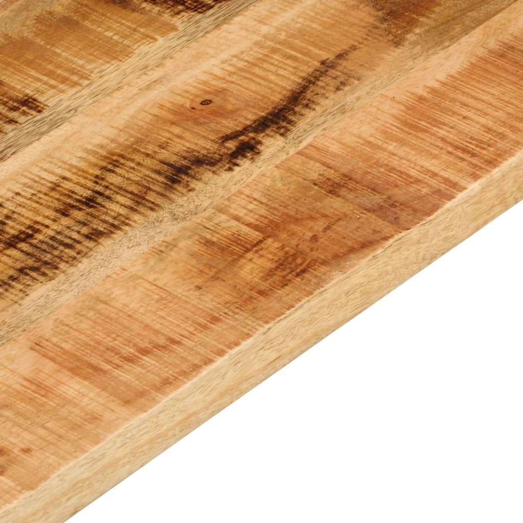 Tischplatte 100x40x2,5 cm Rechteckig Raues Massivholz Mango