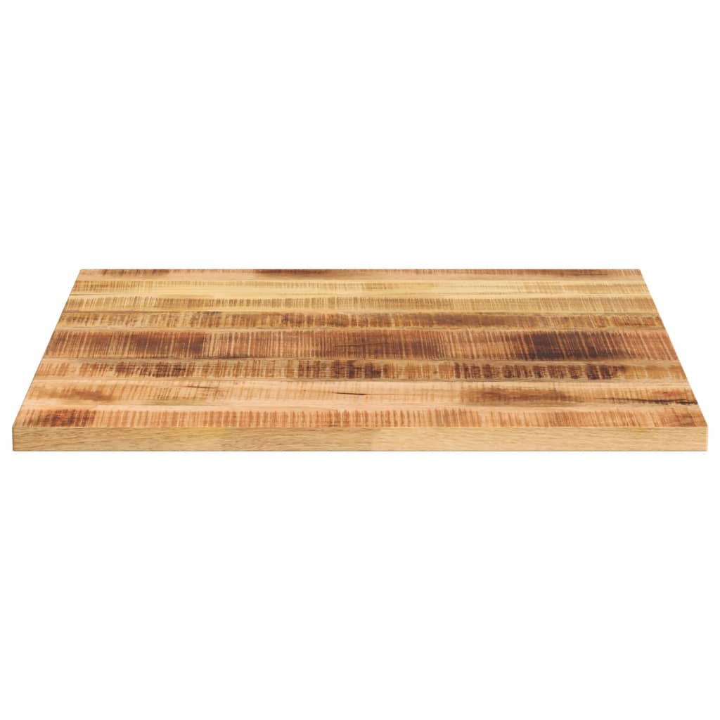 Tischplatte 90x90x2,5 cm Quadratisch Raues Massivholz Mango