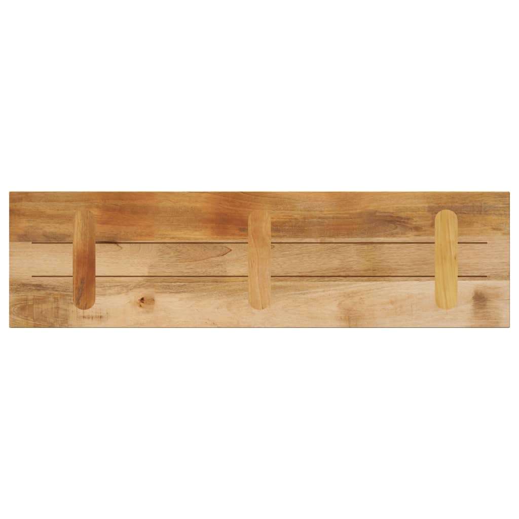 Tischplatte 100x20x3,8 cm Rechteckig Raues Massivholz Mango