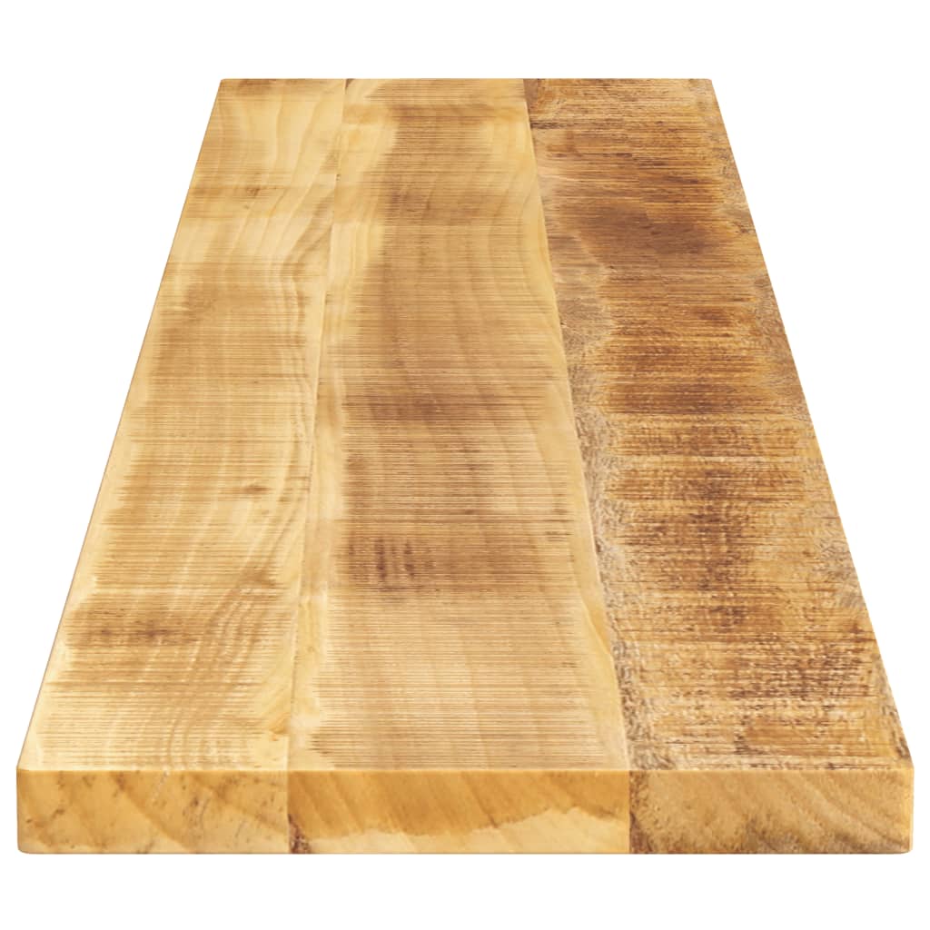 Tischplatte 140x30x3,8 cm Rechteckig Raues Massivholz Mango