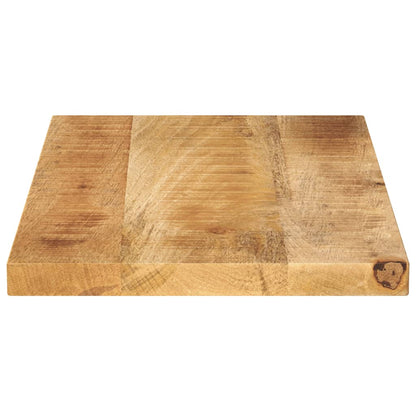 Tischplatte 60x40x3,8 cm Rechteckig Raues Massivholz Mango